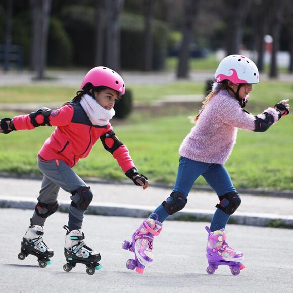 Sowume Kids Purple Adjustable 8 Wheels Shine Safe And Fun Illuminating Skates - Picture 7 of 7